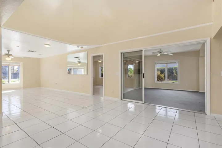 Looking into Family Room and door for Bedroom 2