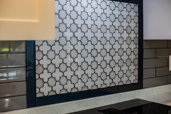 Kitchen backsplash detail