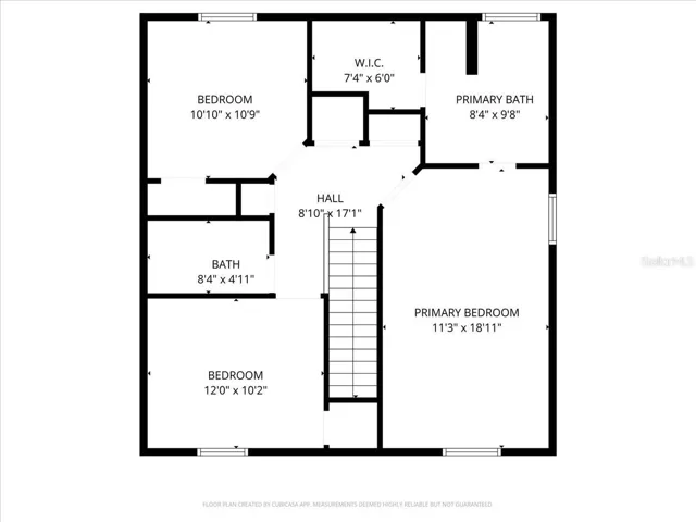 Floorplan of 2nd floor 4275 Jody Ave