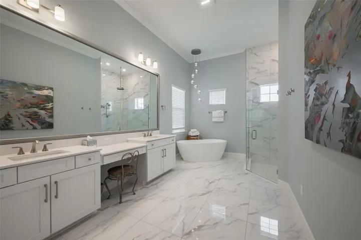 Primary En Suite Bathroom double Vanity