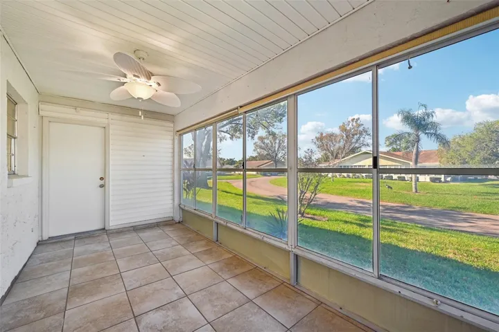 Side enclosed porch