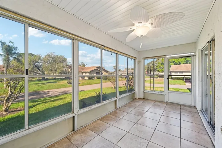 Side enclosed porch