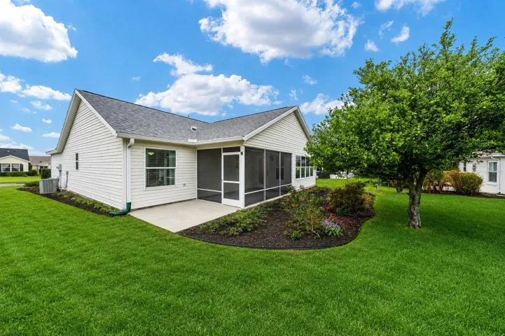 Virtually staged to reflect new sod