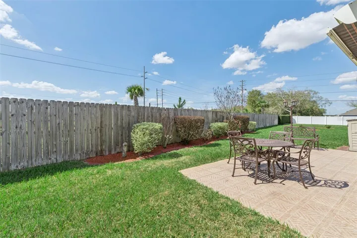 Private Patio features tile flooring