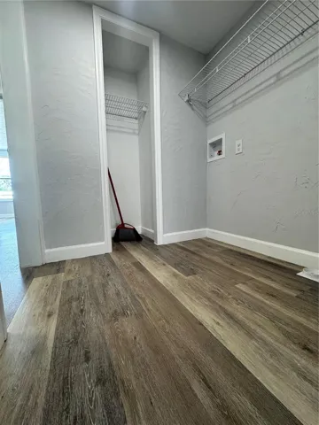 Laundry space with storage