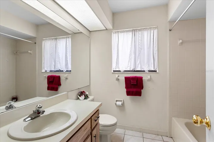 Bathroom 2 with tub and shower