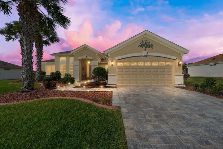Twilight Front of Home