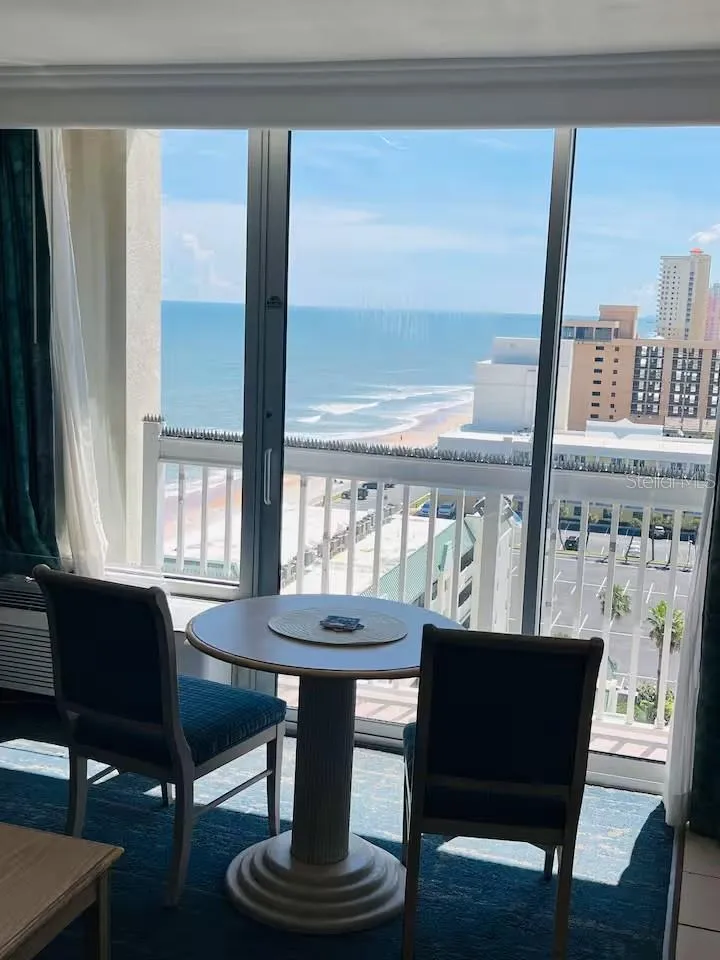 Balcony overlooking ocean view