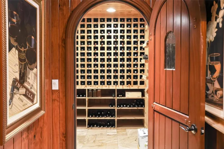 Dramatic Entrance to the Jawdropping Wine Cellar