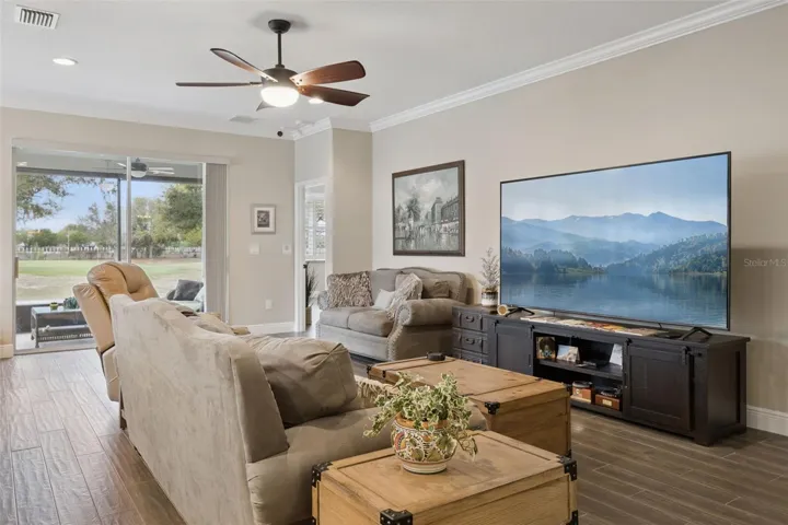 Plenty of room for any sized TV or entertainment center.