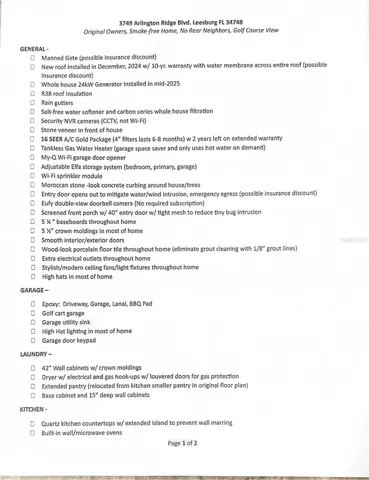 Upgrades List #1