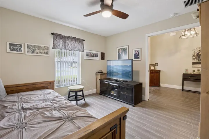 Pocket door entry to 3rd bedroom.