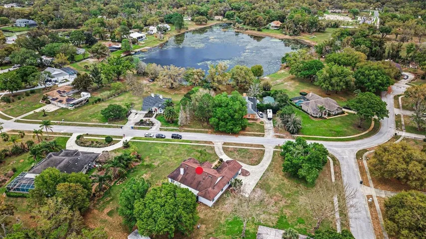 Aerial View with Lake