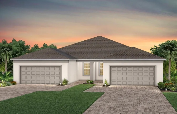 Exterior Design. Artistic rendering for this new construction home. Pictures are for illustrative purposes only. Elevations, colors and options may vary.