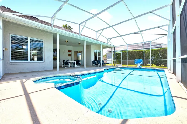 Your very own private pool with screened lanai creates a refreshing retreat right at home.