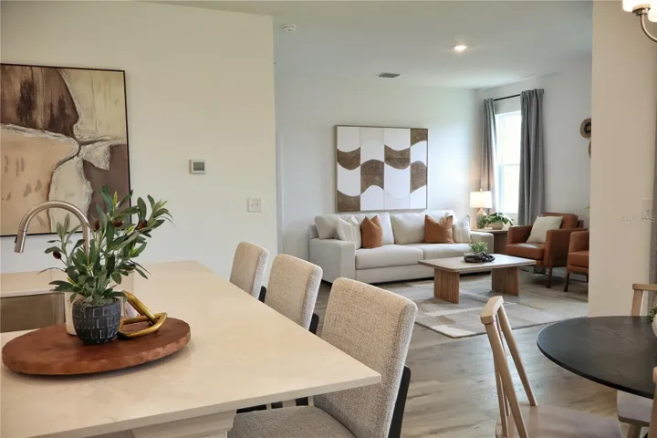 Kitchen, Dining, Living