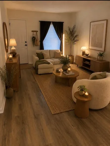 Living room Virtually staged