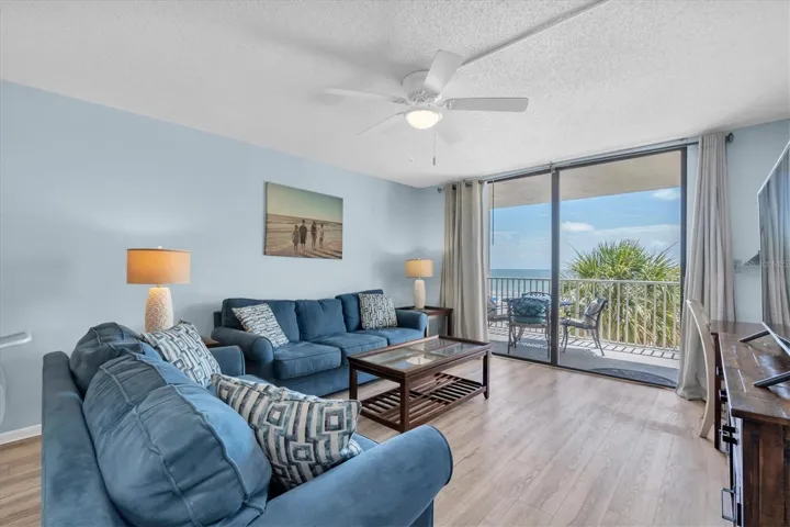 Living area with sliders to balcony