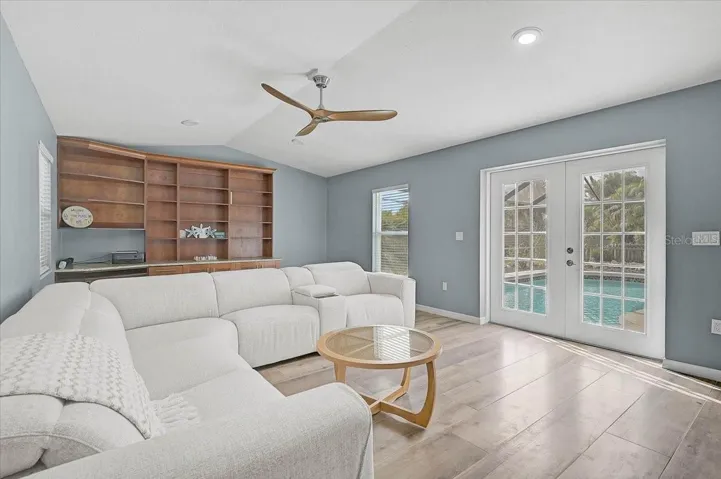 Bonus Room with French Doors to Pool and Lanai