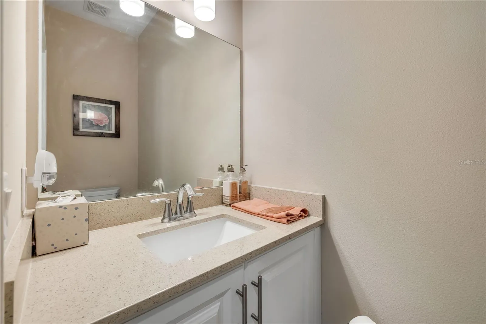 Main level half bathroom