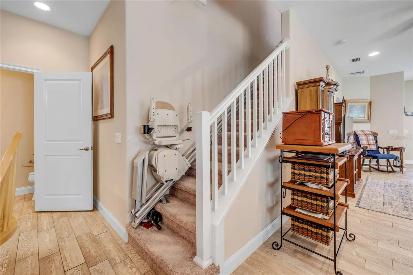 Stairs with chair lift 1