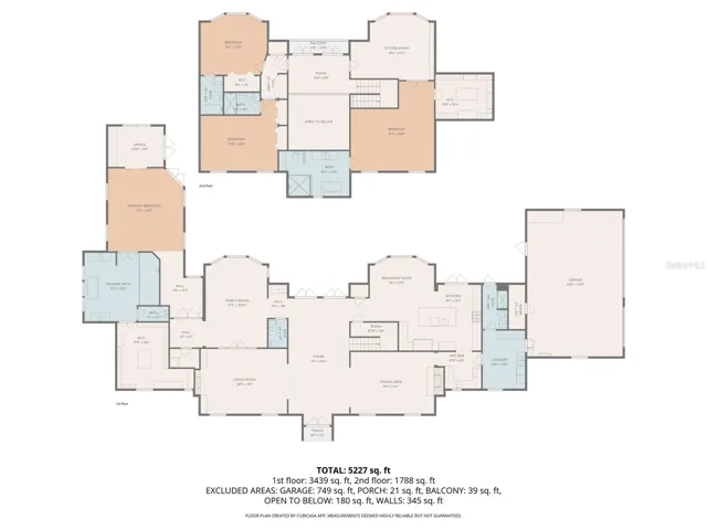 Main home 1st & 2nd floor plan