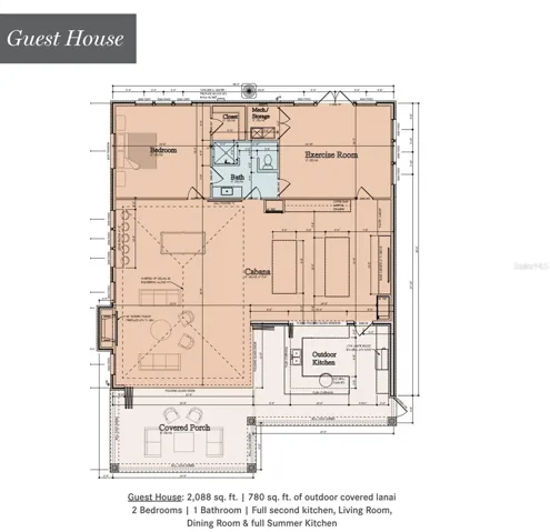 Guest house floor plan