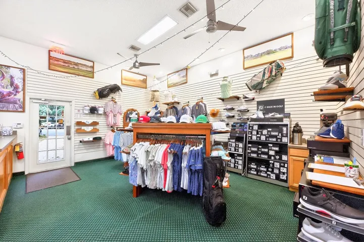 Golf pro shop.