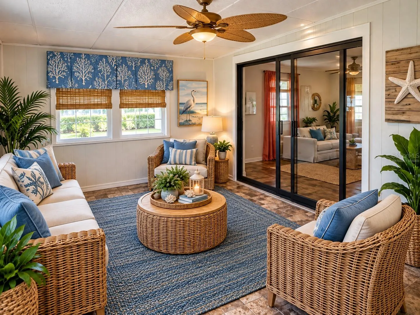 Virtually Staged  Florida Room