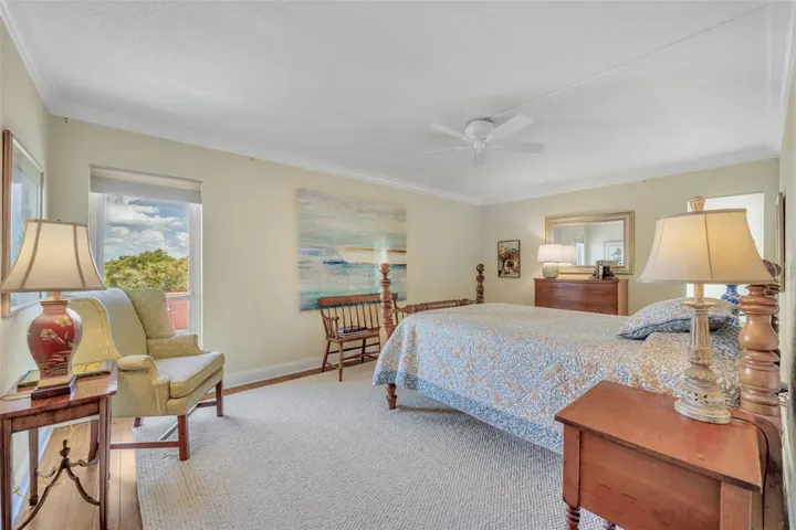Primary Bedroom with Lake Osceola Peek