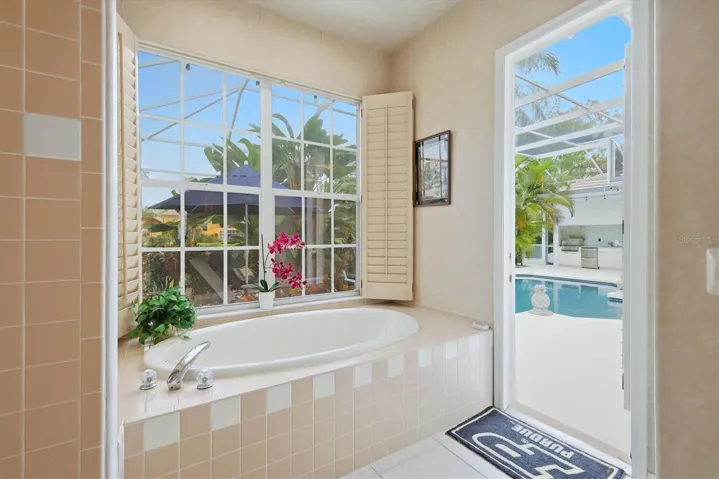 Master Bath Door to Pool