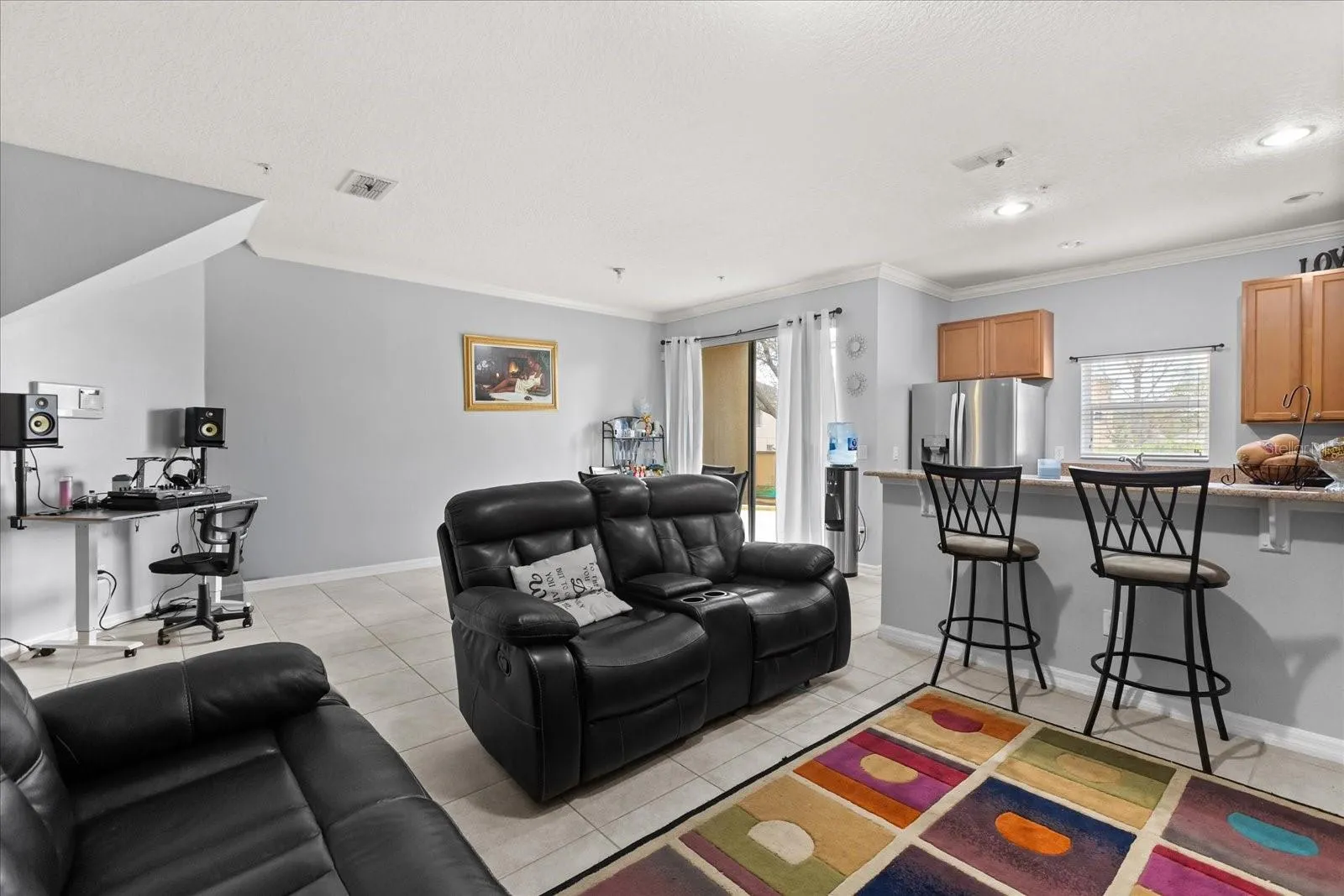 Spacious open concept