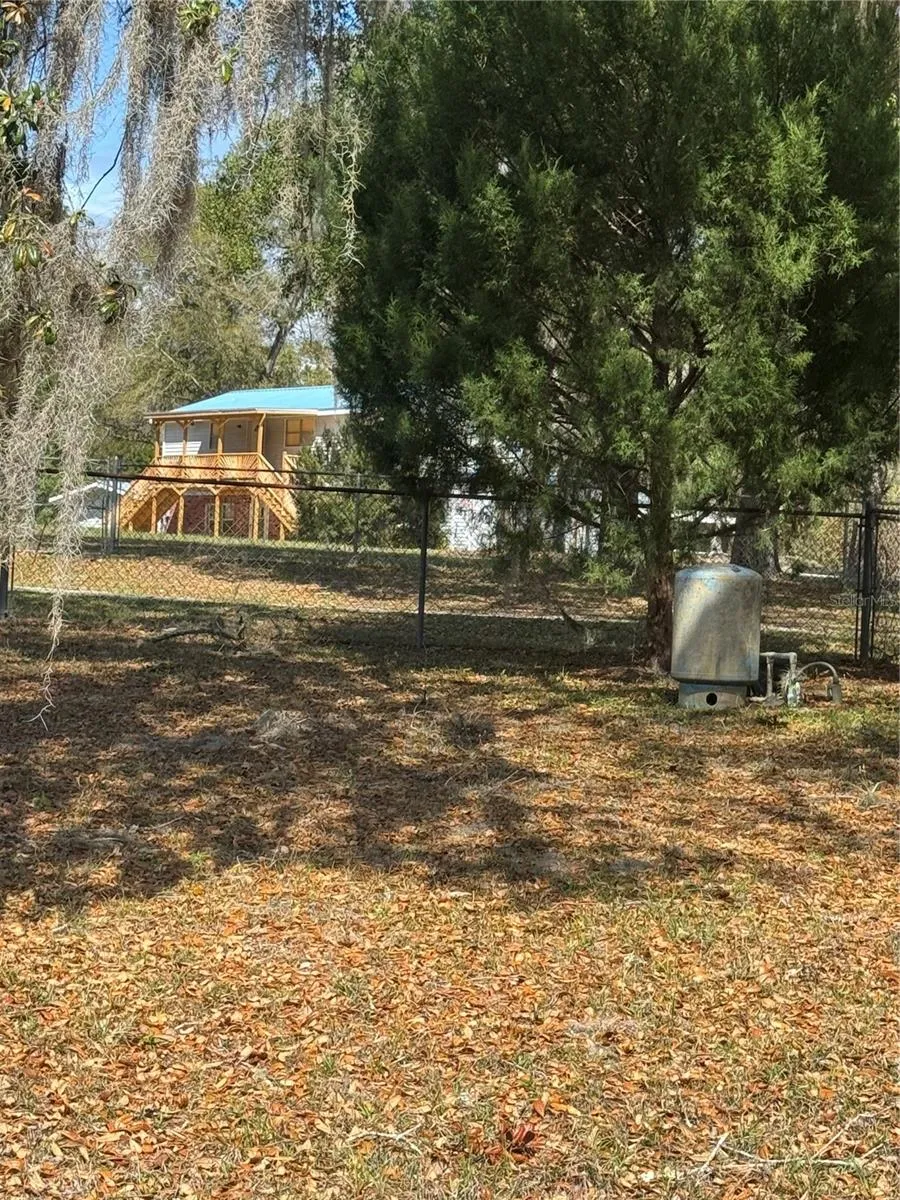 View from lot to house