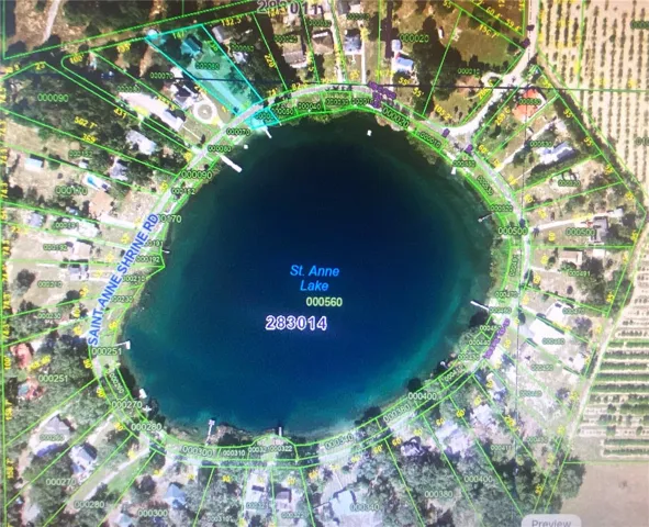 aint Anne Lake and surrounding homes