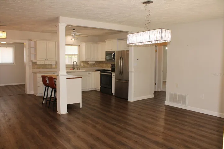 Formal dining room/ living room/ kitchen