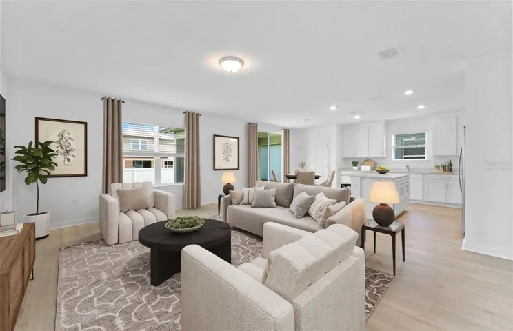 Virtually Staged - Open Gathering Room