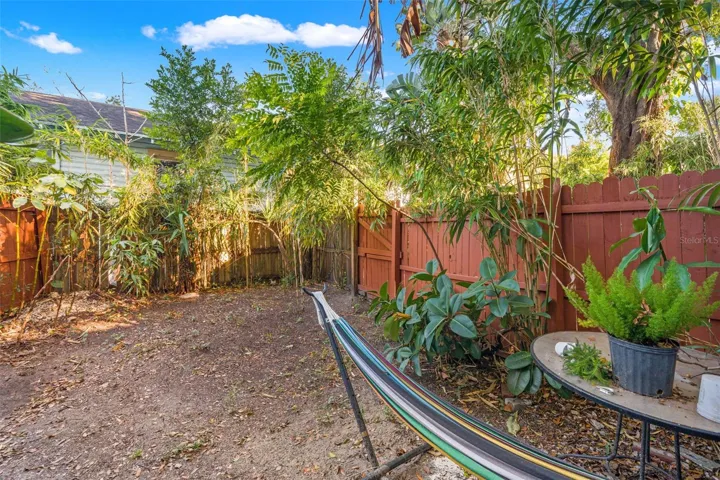 North unit backyard
