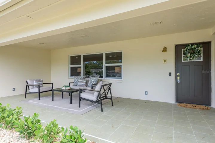 Spacious front porch and entry