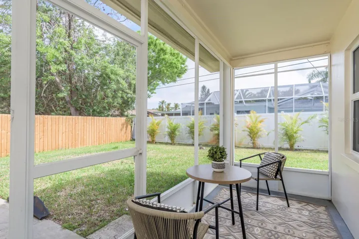 rear porch