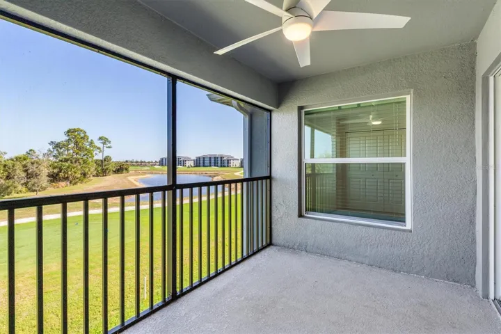 Rear Lanai with golf course view