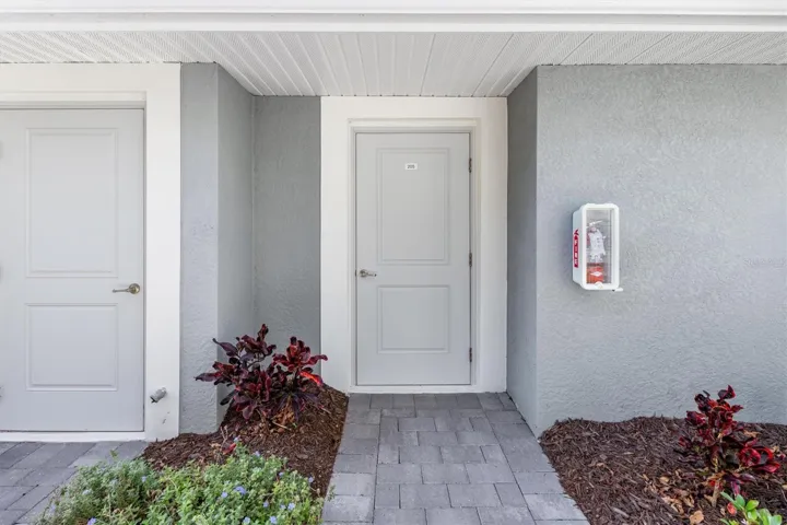 1-Car Garage rear door.