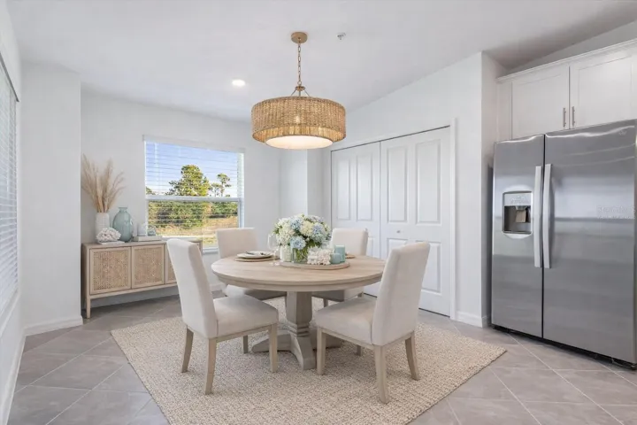 Virtually staged Dining Room