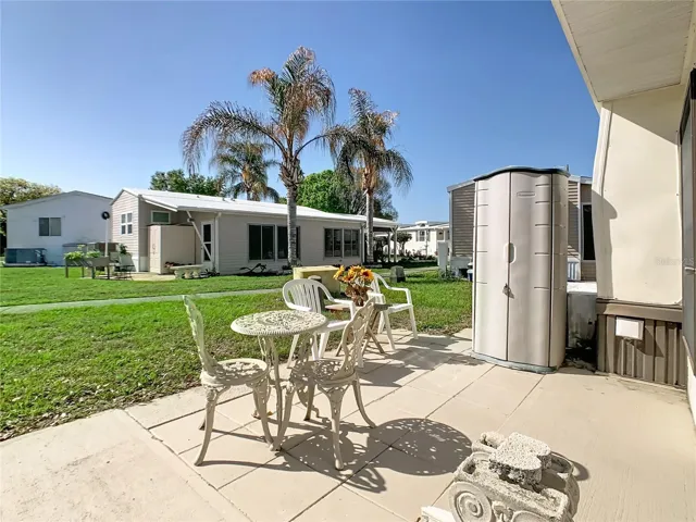 Rear patio