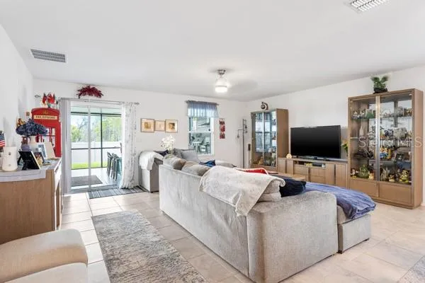 Living area showing current arrangement