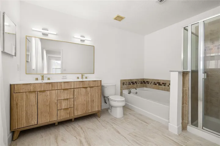 Renovated primary bathroom