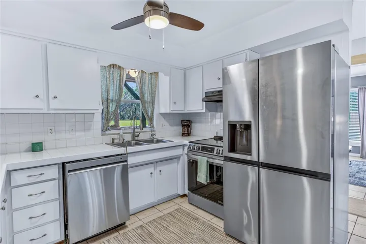 Kitchen with new appliances