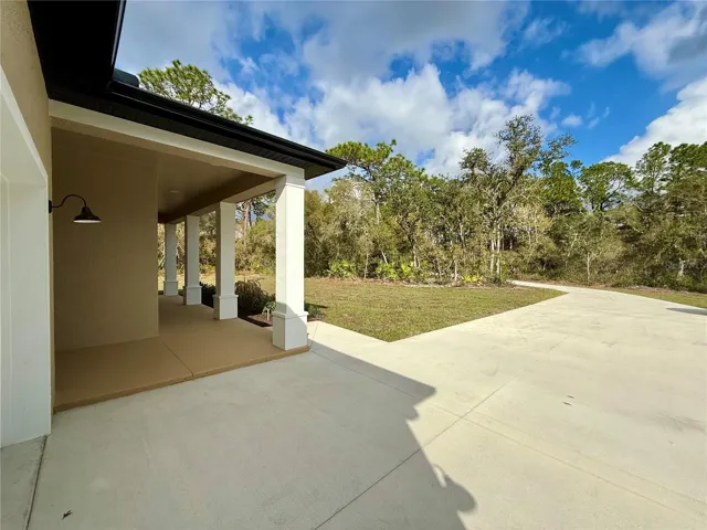 Drive in to a 2 car garage