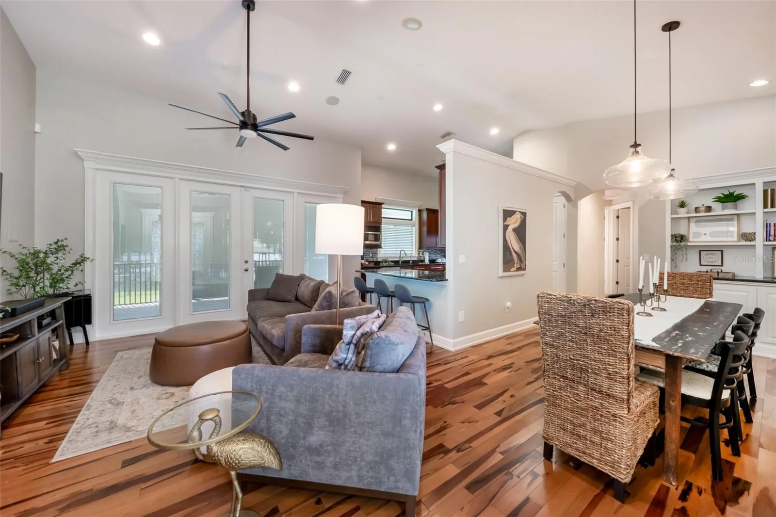 Living and dining rooms