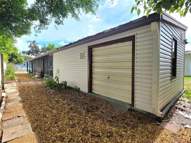Golf cart garage.