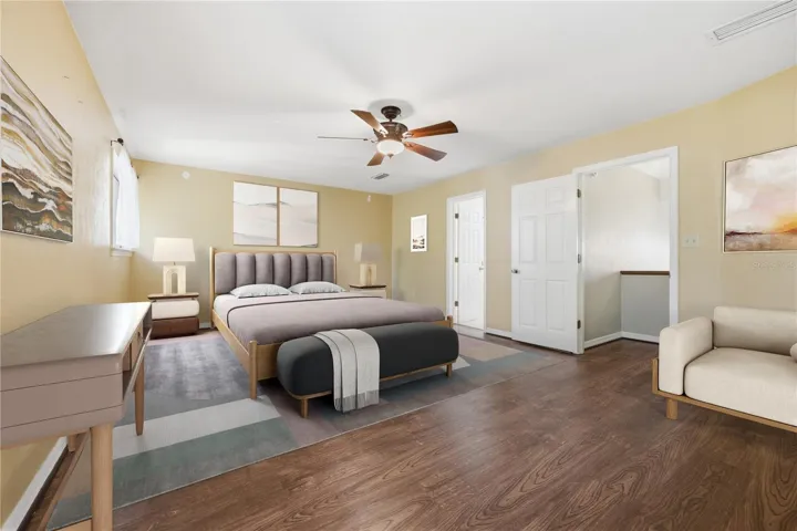 MASTER BEDROOM, STAGED